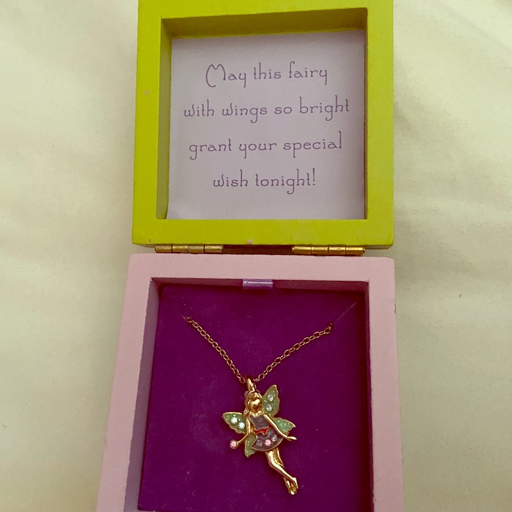 Purple fairy necklace